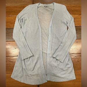 Calypso St. Barth 100% Cashmere Light Blue Cardigan Size L
